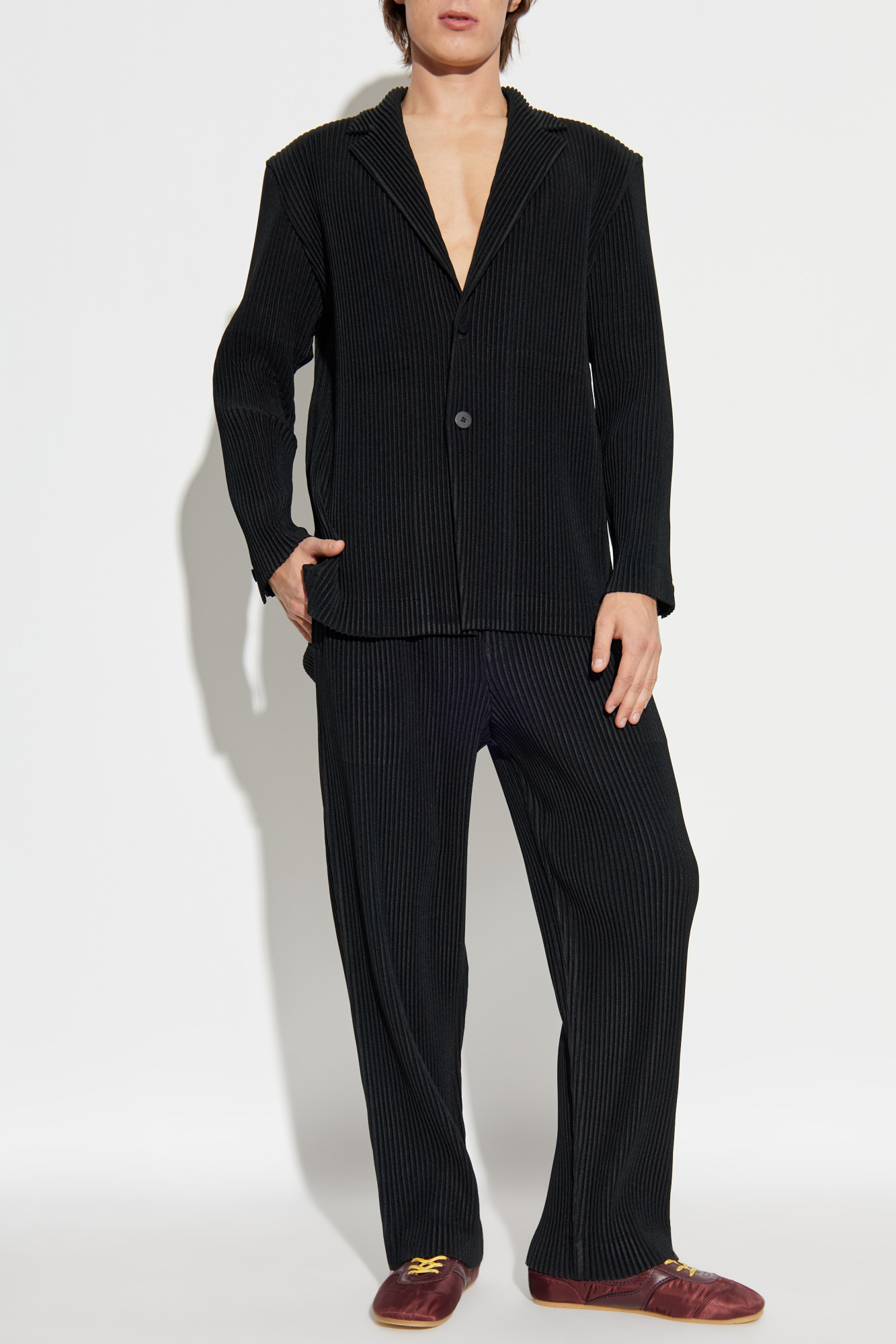Preto Calças plissadas Homme Plissé Issey Miyake - Vitkac Brazil